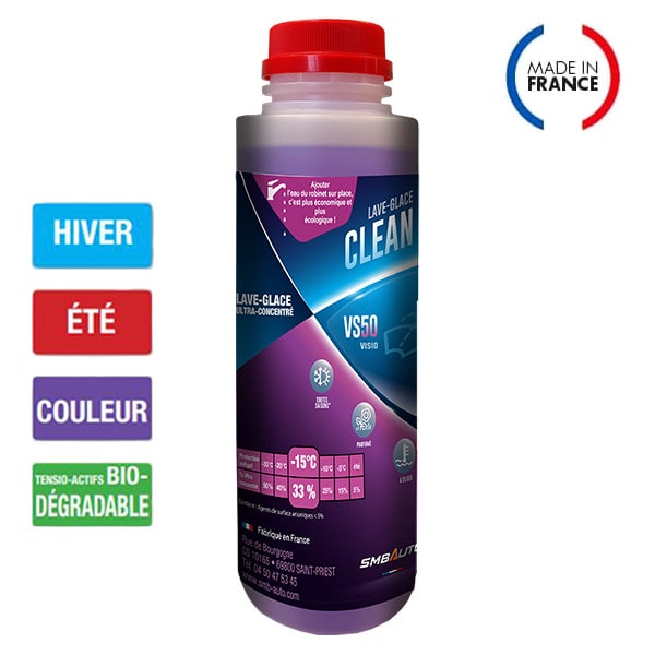 Liquide lave-glace hiver concentré - 20 litres