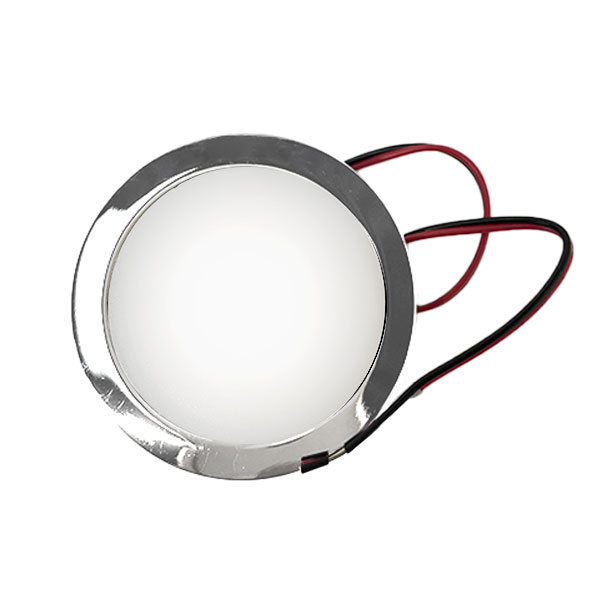 Spot LED Chrom 12V 2W 65mm encastrable