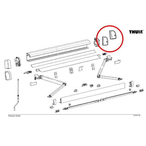 Embouts blanc de store 4200 THULE