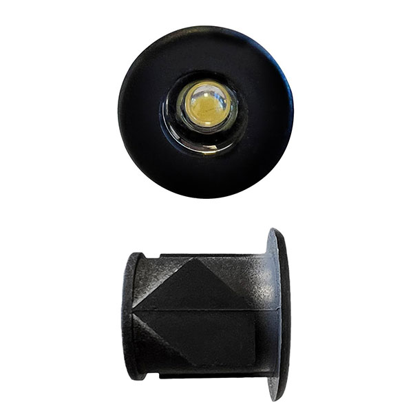 Mini Spot LED 12V Campio Noir 0,3W 18mm encastrable 