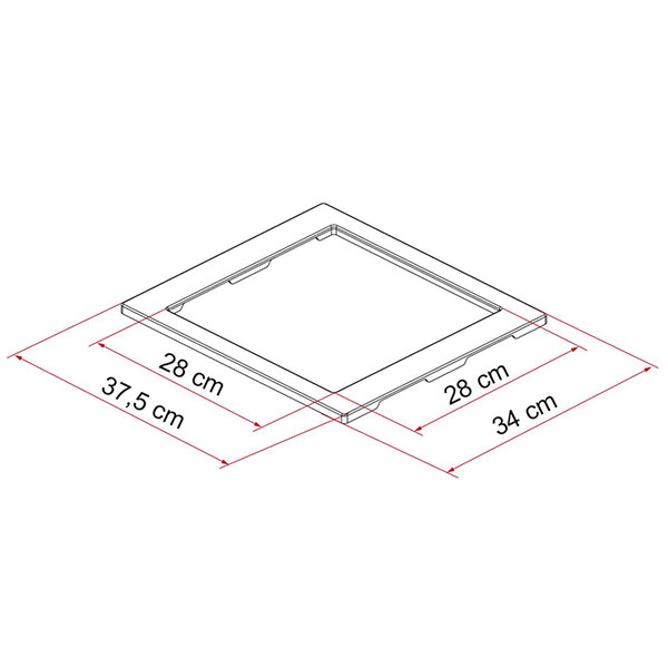 Cadre Adaptateur lanterneau 28x28 Ducato