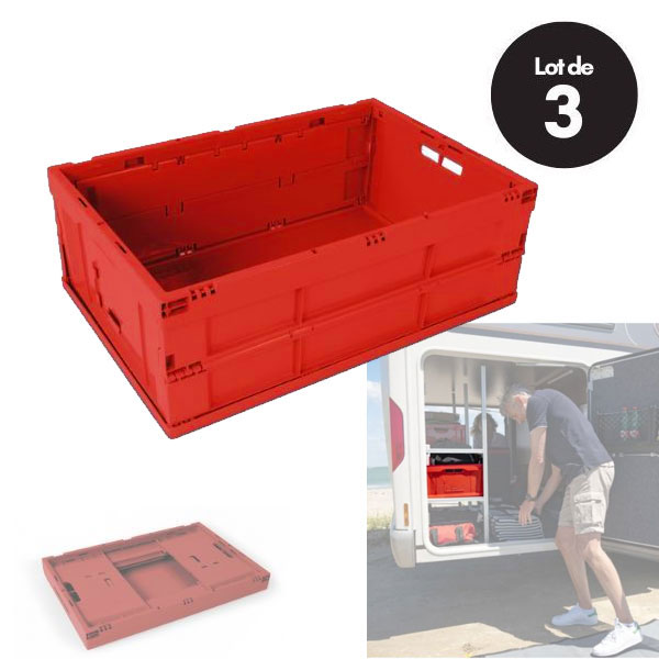 Lot de 3 Bacs de rangement GARAGE BOX FIAMMA 