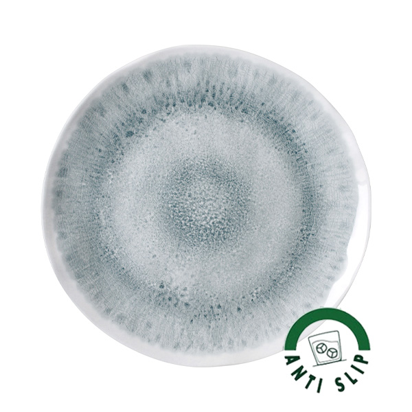 Assiette plate Melamine Pearl base anti-drapante