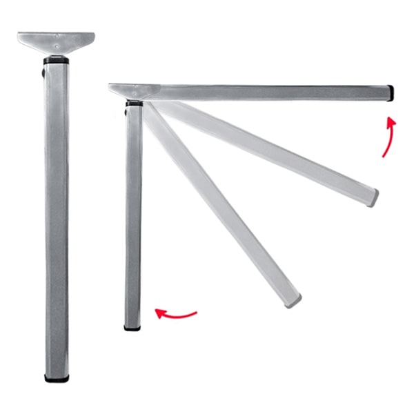 Pied de table repliable 71,5 cm Gris
