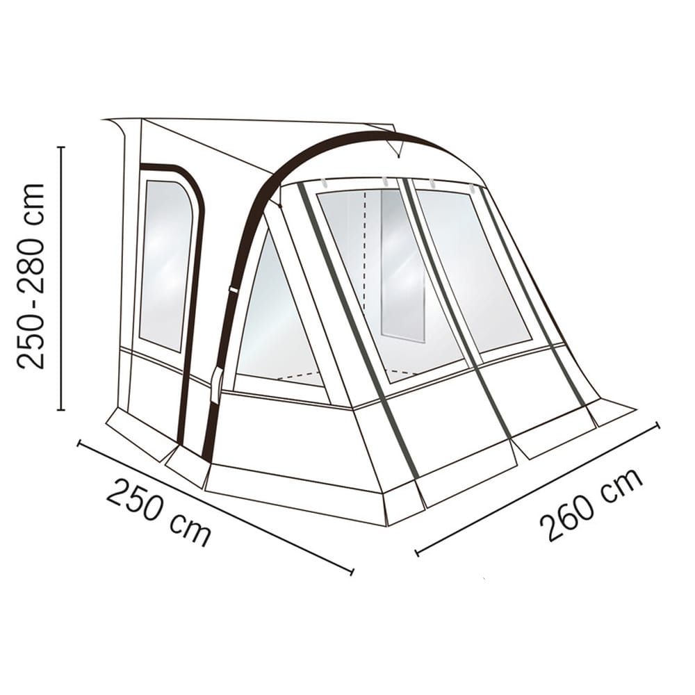 Auvent gonflable Reimo One Beam Air High 260