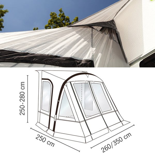 Auvent gonflable Reimo One Beam Air High 2m60