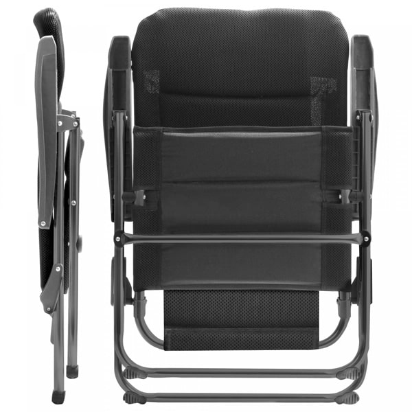 Fauteuil matelass alu Skye 3D Compact Noir BRUNNER