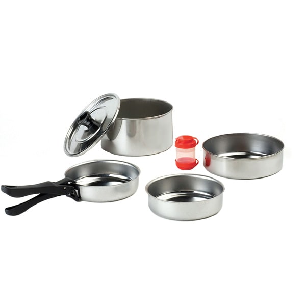 Popote inox Alpina 16 cm 8 pices