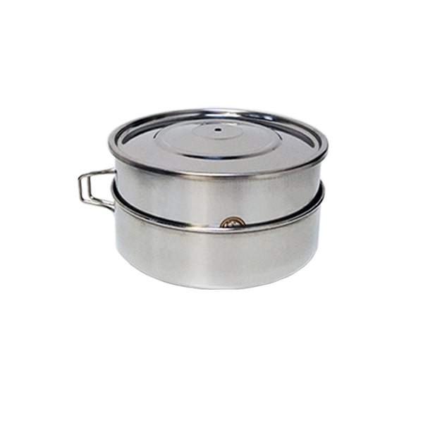 Popote inox Alpina 16 cm 8 pices