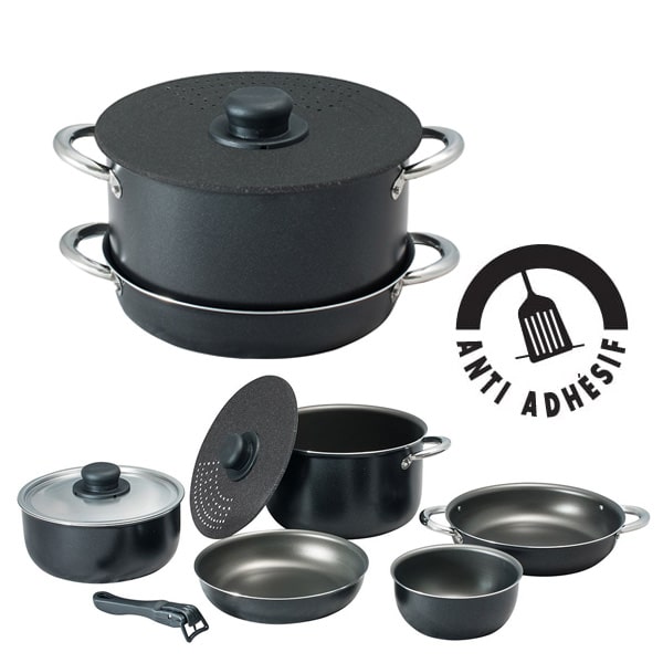 Popote alu Nera 22 cm 7+1 pices