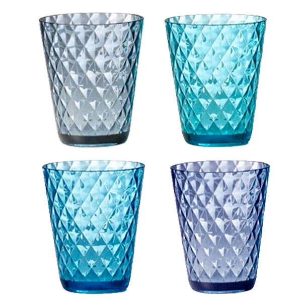 Lot de 4 verres  eau Diamond 30 cl
