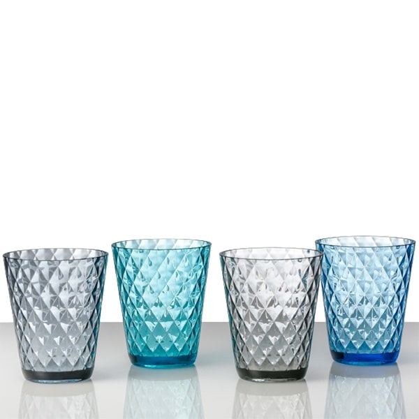 Lot de 4 verres  eau Diamond 30 cl