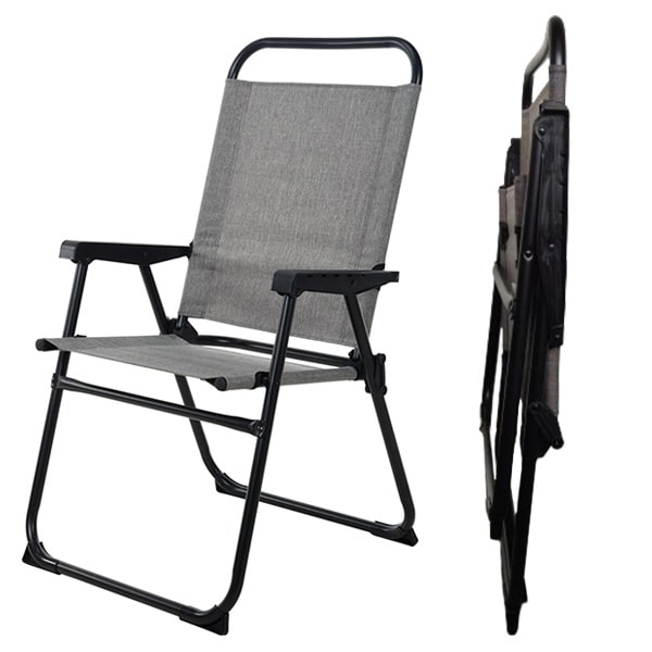 Chaise pliante Grise REDCLIFFS