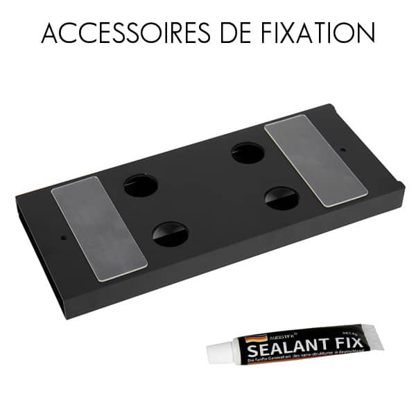 Porte verre  pied  fixer 