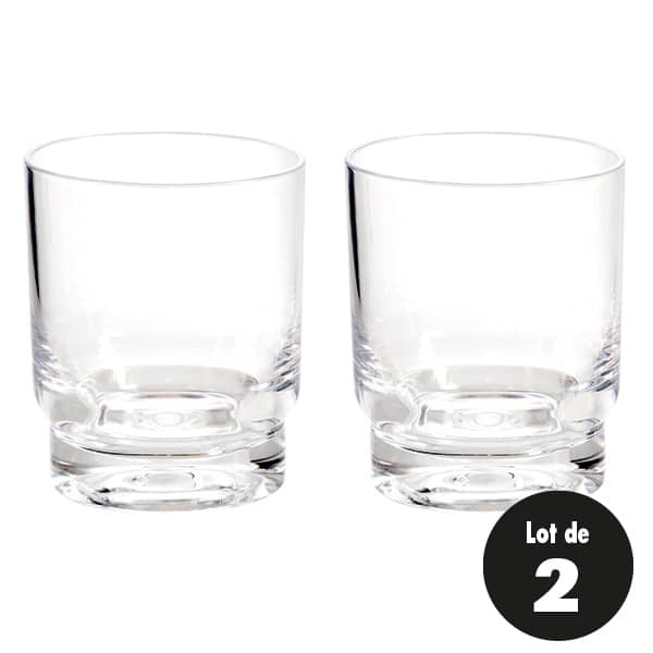 Lot de 2 verres  whisky KAPTIM 25cl 