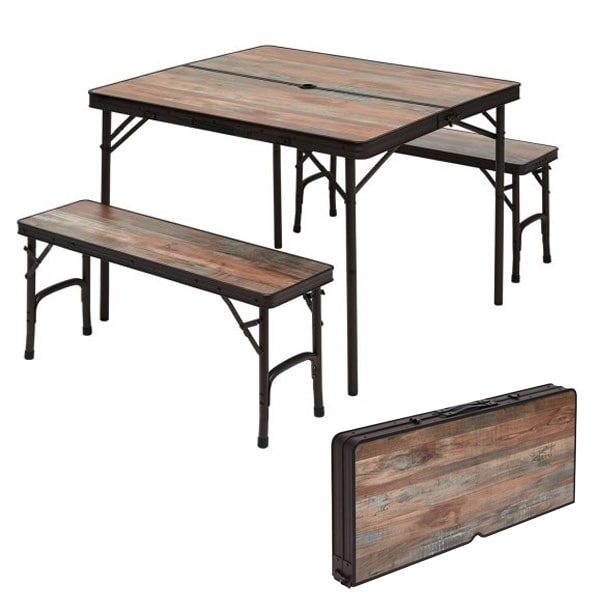 Table valise Trigano Premium 90x80cm et bancs