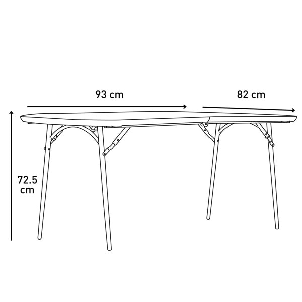 Table valise Trigano Premium 90x80cm et bancs