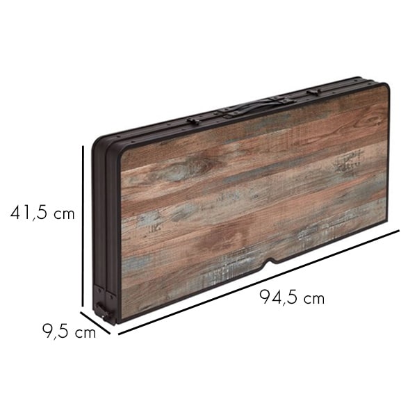Table valise Trigano Premium 90x80cm et bancs