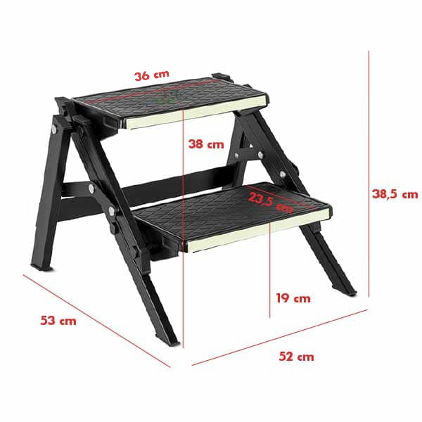 Marchepied Alu Pliant RUCKSTEP Black Fluo Brunner