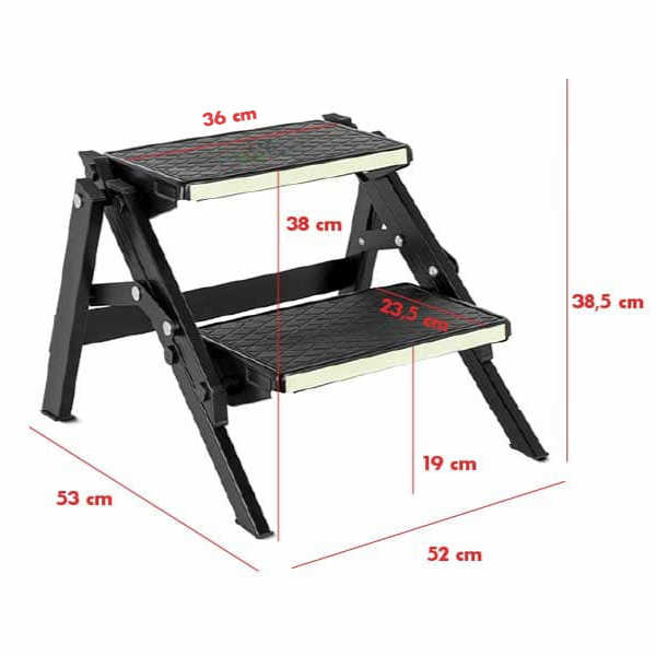 Marchepied Alu Pliant RUCKSTEP Black Fluo Brunner
