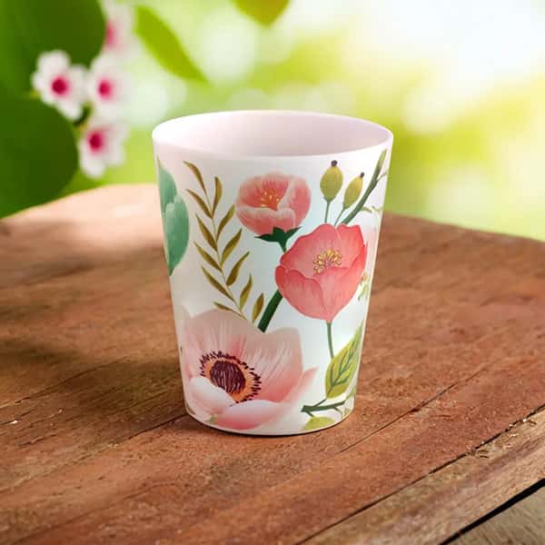 Mug mlamine  fleur 35 cl