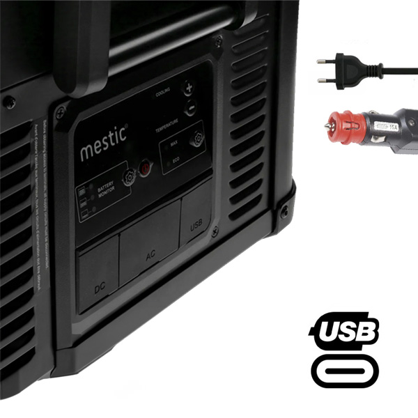 Glacire 60L  compression 12/24V et 230V MESTIC MCCP-60 AC/DC