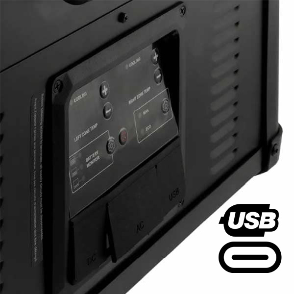 Glacire 75L  compression Dual Zone 12/24V et 230V MESTIC MCCP-75 AC/DC