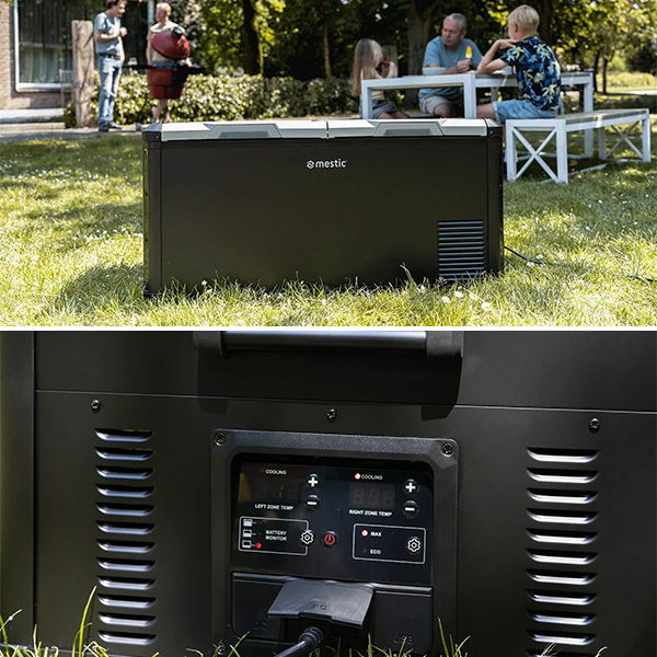 Glacire 90L  compression Dual Zone 12/24V et 230V MESTIC MCCP-90 AC/DC
