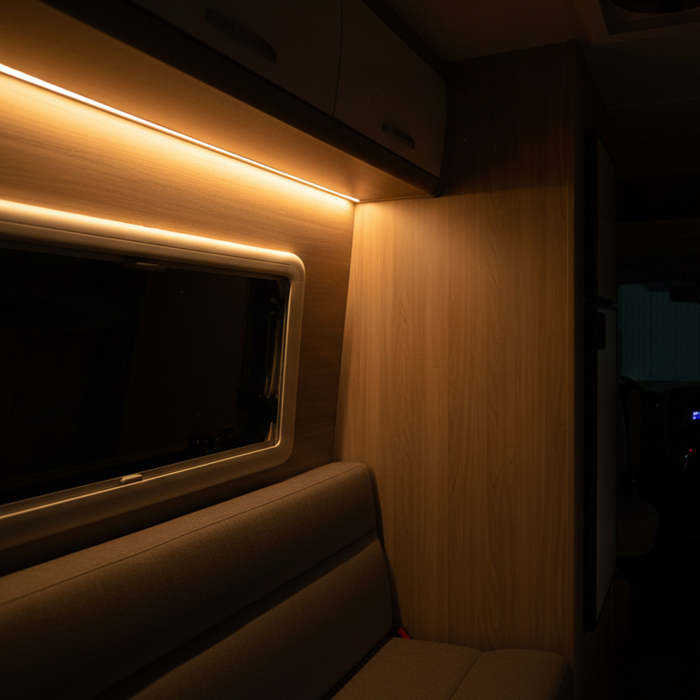 Bande LED �tanche 5 m 12 V blanc chaud 620 lumens