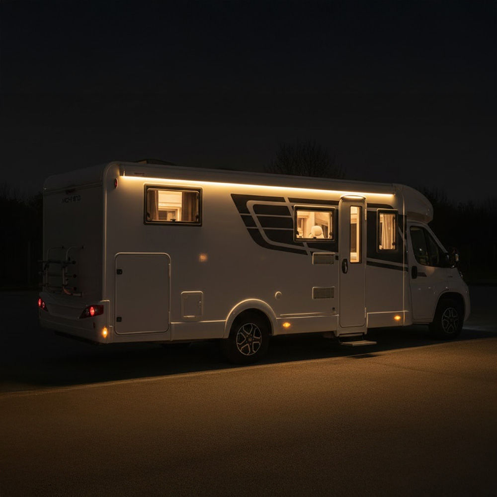 Bande LED �tanche 5 m 12 V blanc chaud 620 lumens