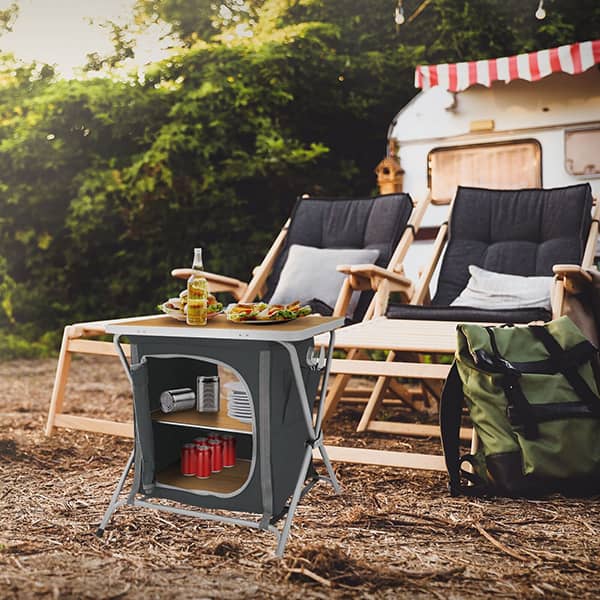 Meuble de camping avec 2 tagres REDCLIFFS
