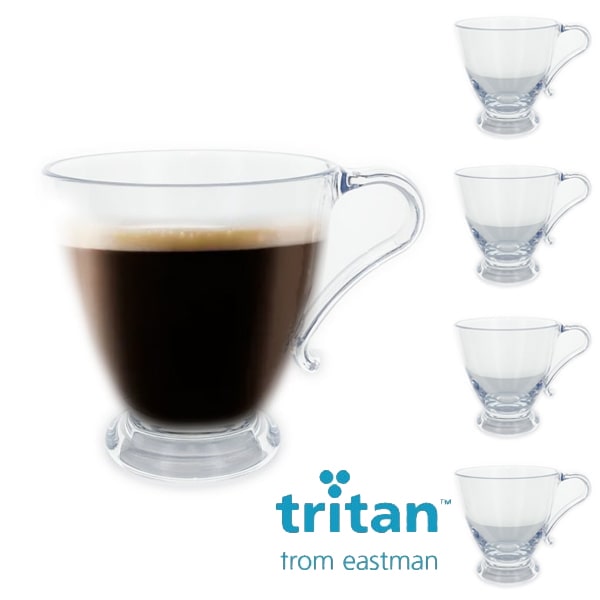 avis sur Lot de 4 Tasses Tritan 22cl