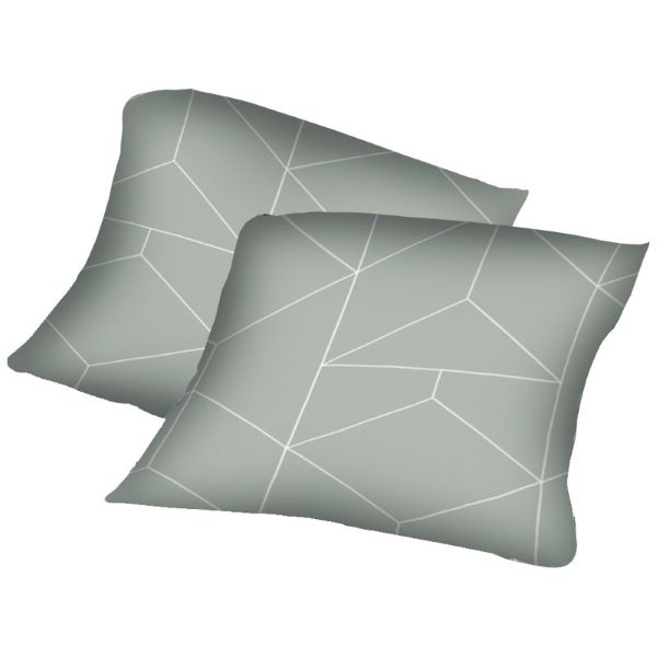 Lot de 2 taies d'oreiller PRISME