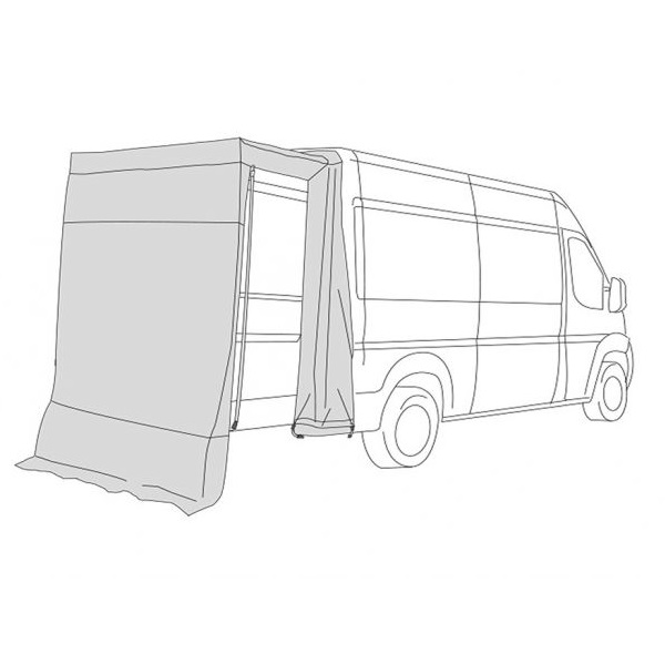 Auvent porte arrire pour Ducato Fiamma