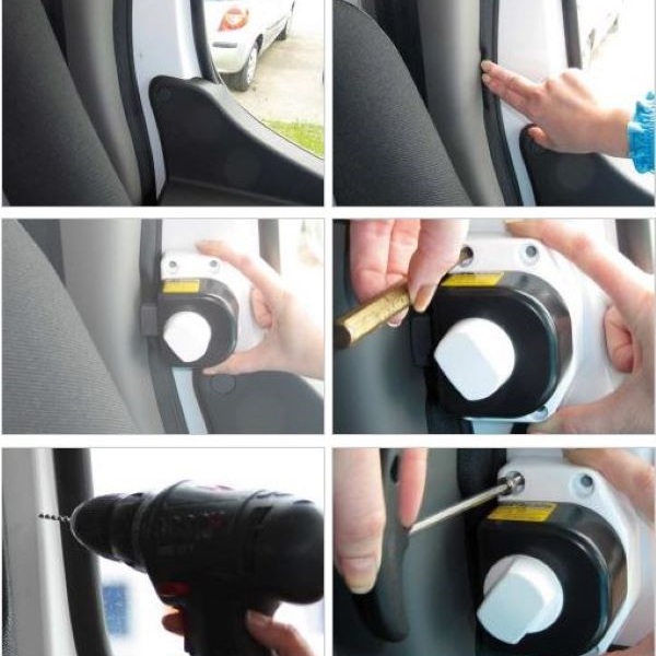 Serrures HEOSAFE avec bouton Renault Master 3 de 2010  2025