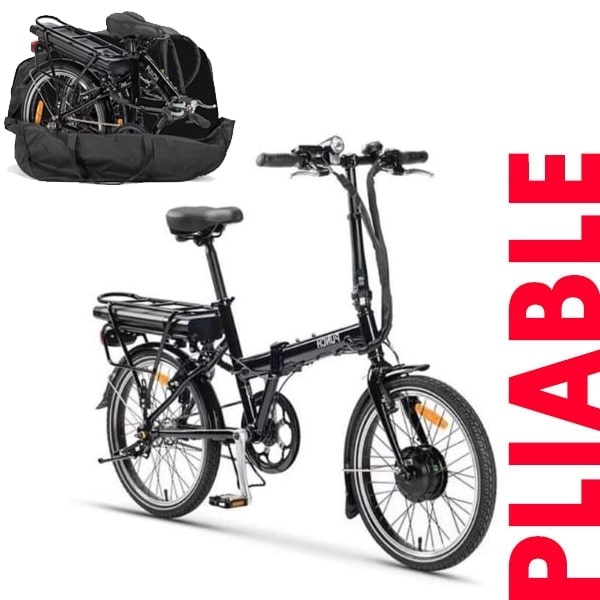Vlo  assistance lectrique pliable PF1 PUNCH Noir