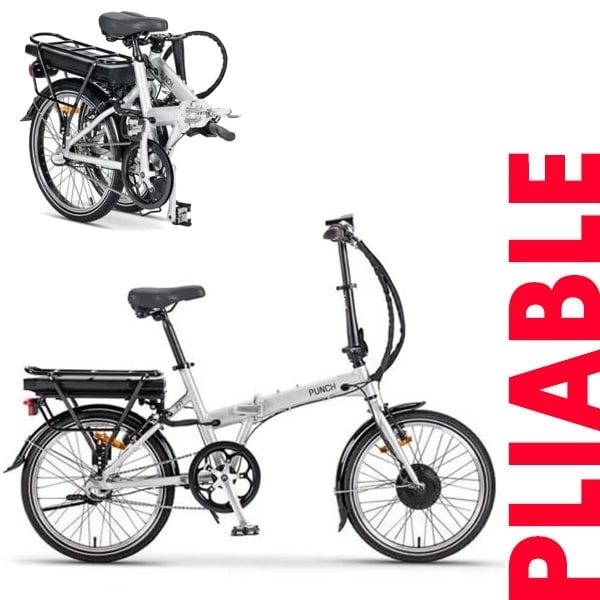 Vlo  assistance lectrique pliable PF1 PUNCH Gris