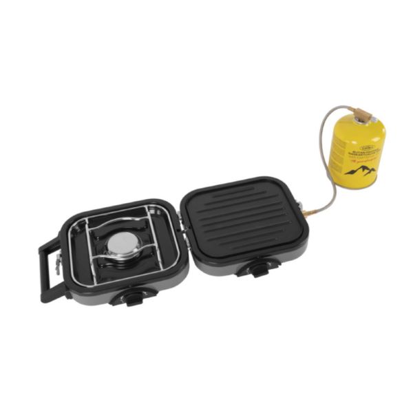 Réchaud De Table Pliable Pour Camping - Avec Panier égouttoir - Compatible Cuisinière IGT - Noir