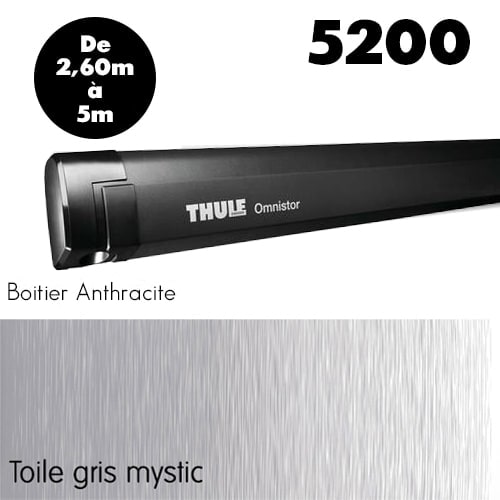Store Thule Omnistor 5200 Anthracite de 2,60  4,50m