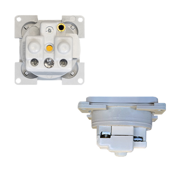 Prise 220V grise avec scurit enfant