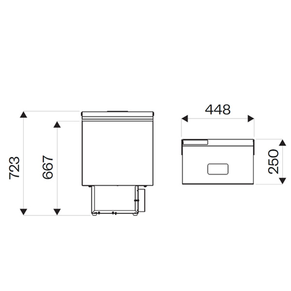 Rfrigrateur  compression Indel B Top Loaded 30L