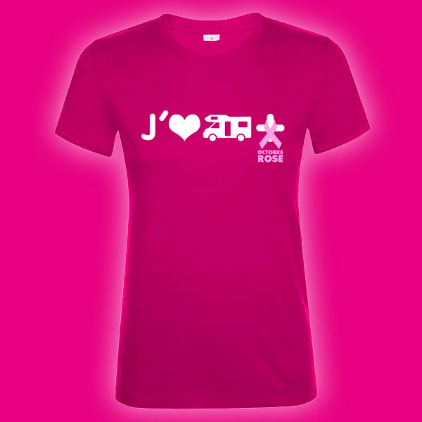 avis sur TShirt Femme Camping-car Plus srie limite Octobre Rose