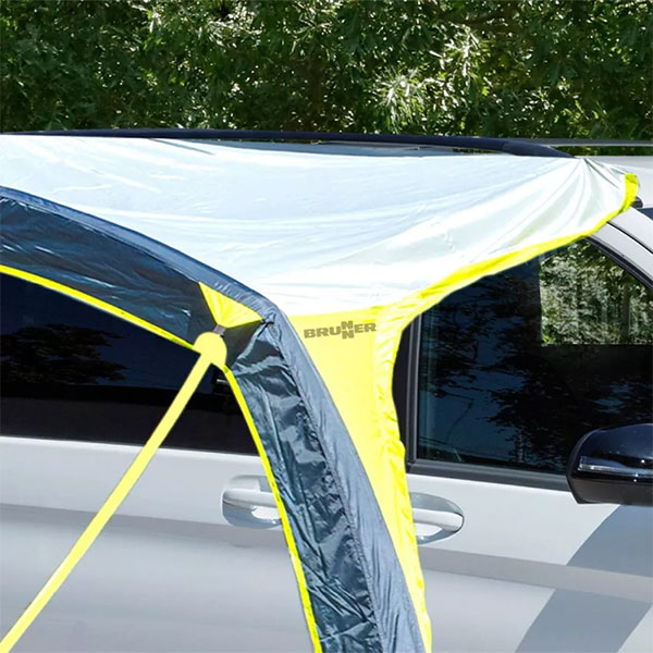 Brunner Sunny View Voile D'Ombrage 440x190 Cm – Auvent Camping-Car Caravane Bus – Anti-UV Avec Œillets Et Cordons Inclus