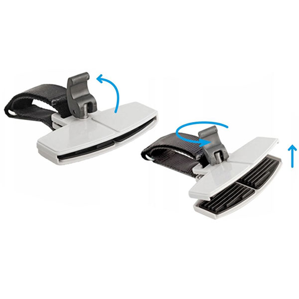 MultiBros Lot De 2 Pinces Anti-Frisage Pour Auvent Caravane - Clips Universels Bâche Tente UV, Sangles Incluses