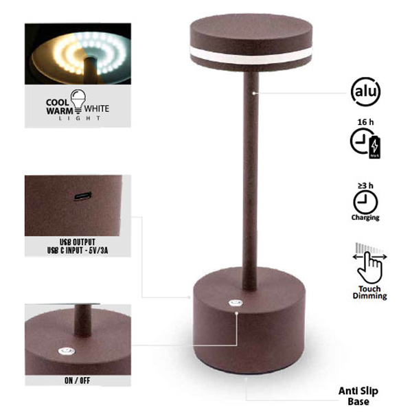 Lampe de camping LED FARO BRUNNER