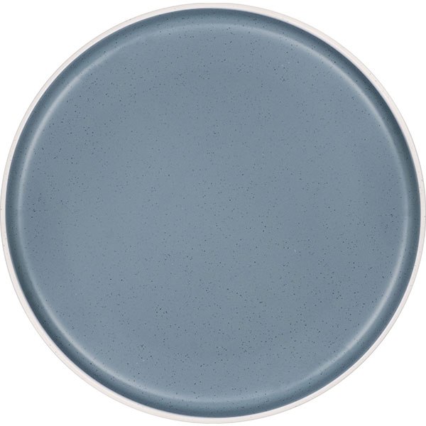 Assiette plate Melamine DOLOMIT Bleue anti-drapante