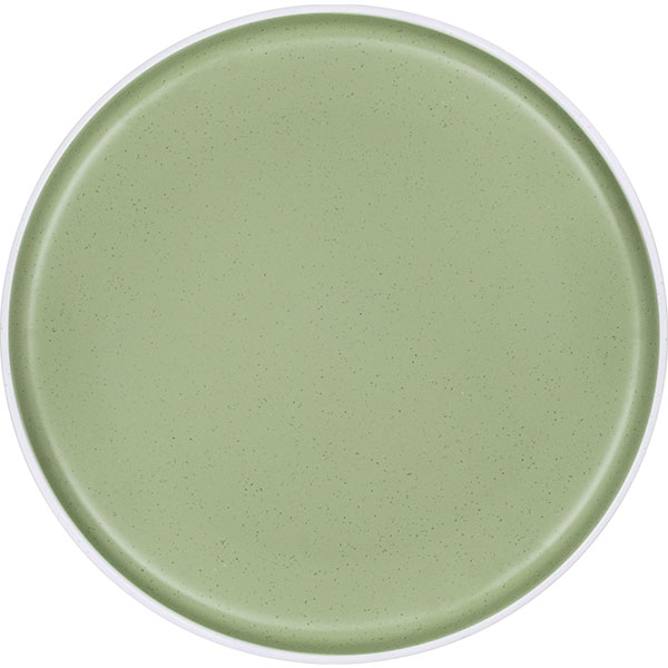 Assiette plate Melamine DOLOMIT Verte anti-drapante