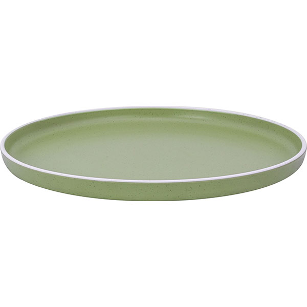 Assiette plate Melamine DOLOMIT Verte anti-drapante
