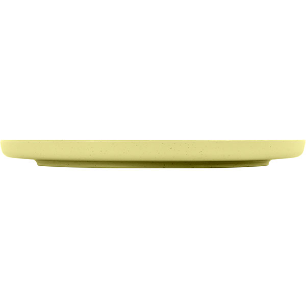 Assiette plate Melamine DOLOMIT Jaune anti-drapante