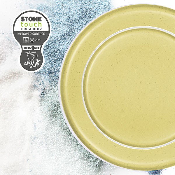 Assiette  dessert Mlamine 20cm DOLOMIT Jaune